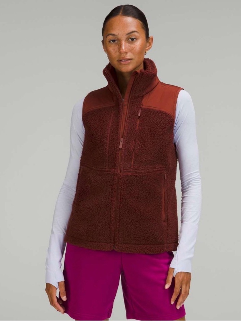 Lululemon Textured Fleece Full Zip Vest